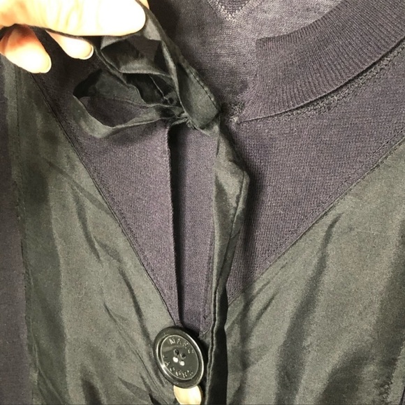 Marc Jacobs Black Silk Front Button Bow Top | Size M - Picture 6 of 14